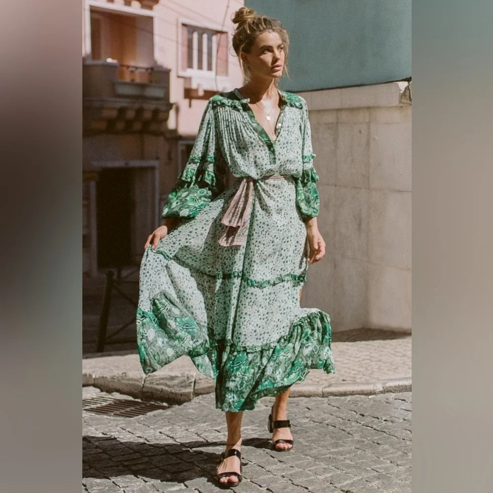 Original Spell & The Gypsy Collective Winona Gown in Ivy XL - Picture 2 of 10